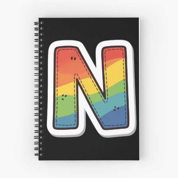 Item preview, Patch letter N rainbow designed and sold by StickersRyous.