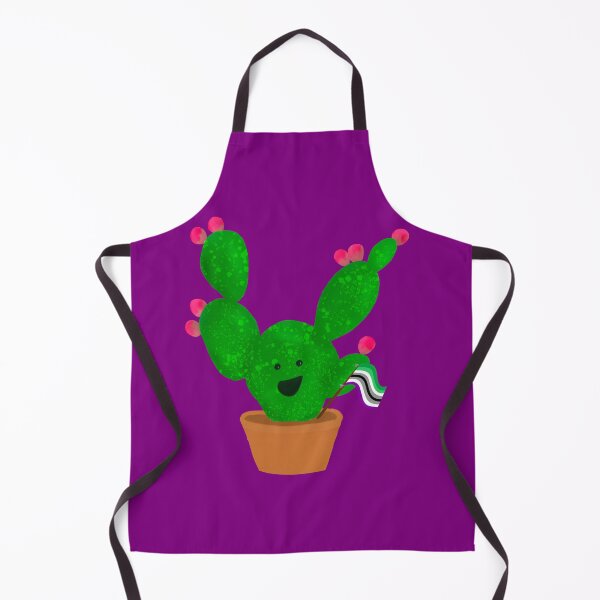 Item preview, AroAce Pride Smiling Prickly Pear Cactus designed and sold by Pixel and Paintbrush.