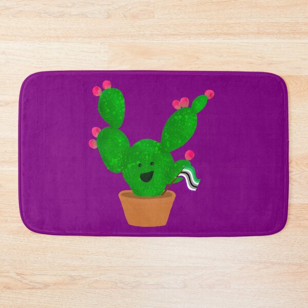 Item preview, AroAce Pride Smiling Prickly Pear Cactus designed and sold by Pixel and Paintbrush.