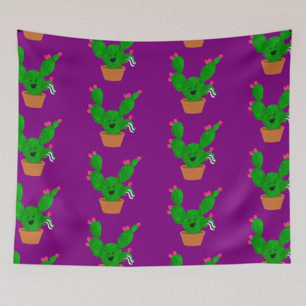 Item preview, AroAce Pride Smiling Prickly Pear Cactus designed and sold by Pixel and Paintbrush.