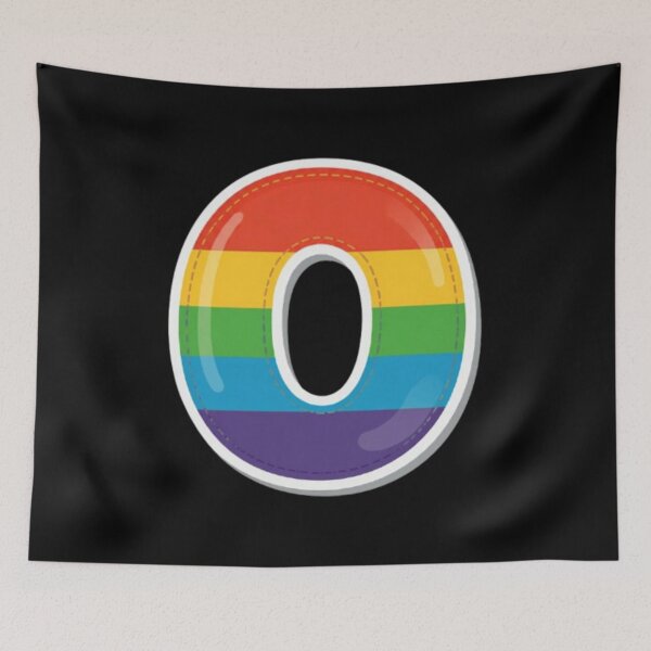 Item preview, Patch letter O rainbow designed and sold by StickersRyous.