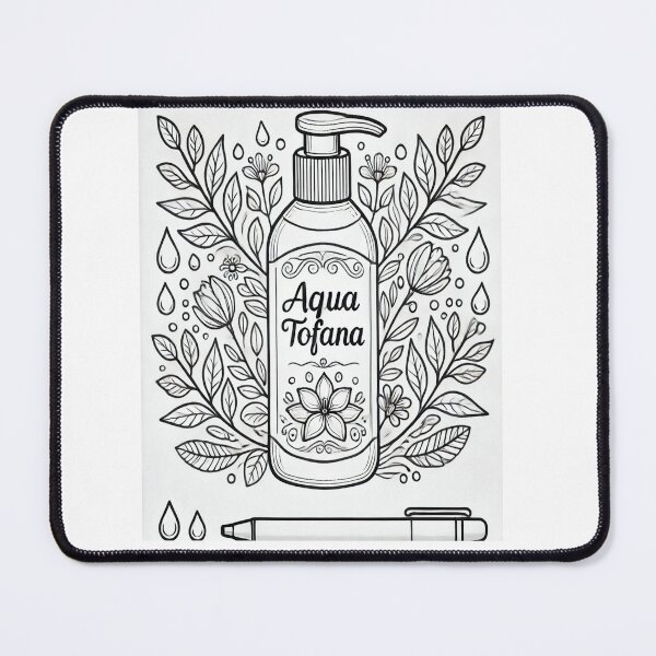 Item preview, Minimalist Line Art Design: Aqua Tofana Aesthetic for Fashion & Decor designed and sold by alginus.