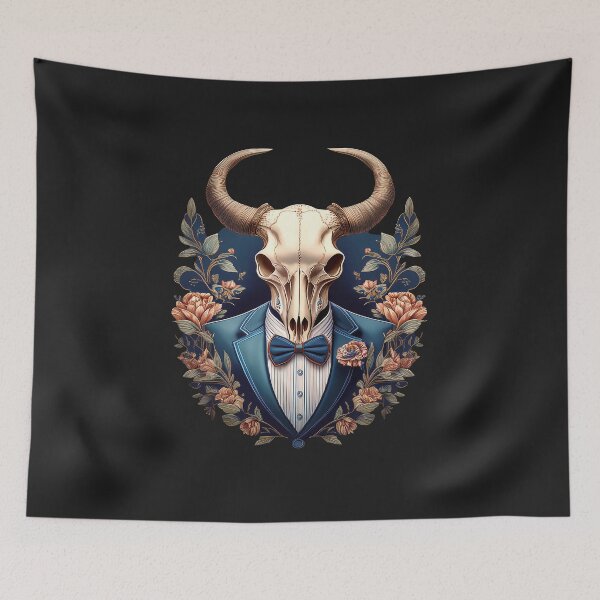 Item preview, Flower Horror Spooky Animal Skull Art  designed and sold by Farid1Shop.