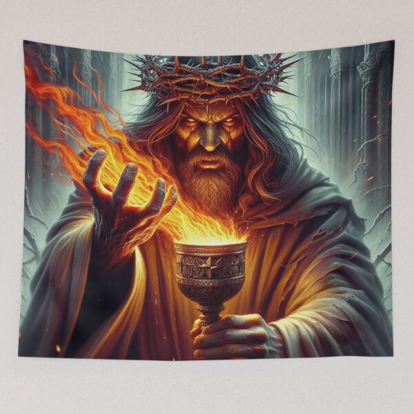 Item preview, Jesus and dragons designed and sold by BantrHub.