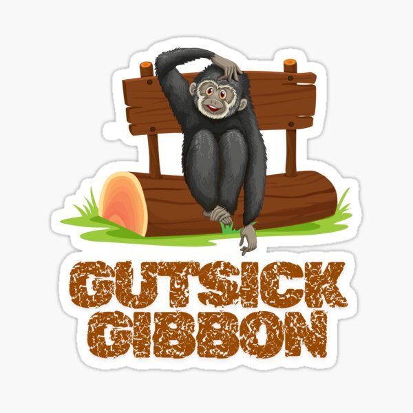 Artikel-Vorschau von Mutkranker Gibbon, designt und verkauft von eidramesh.