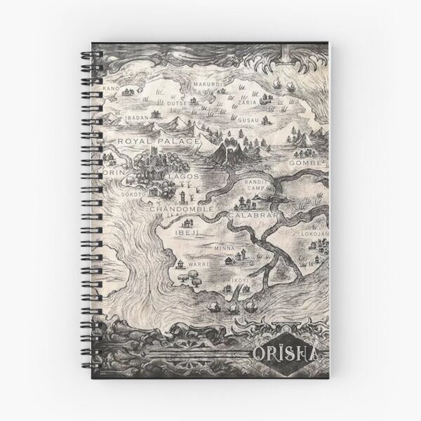 Item preview, Map of Orisha-Children of Blood and Bone designed and sold by HerbalBlue.