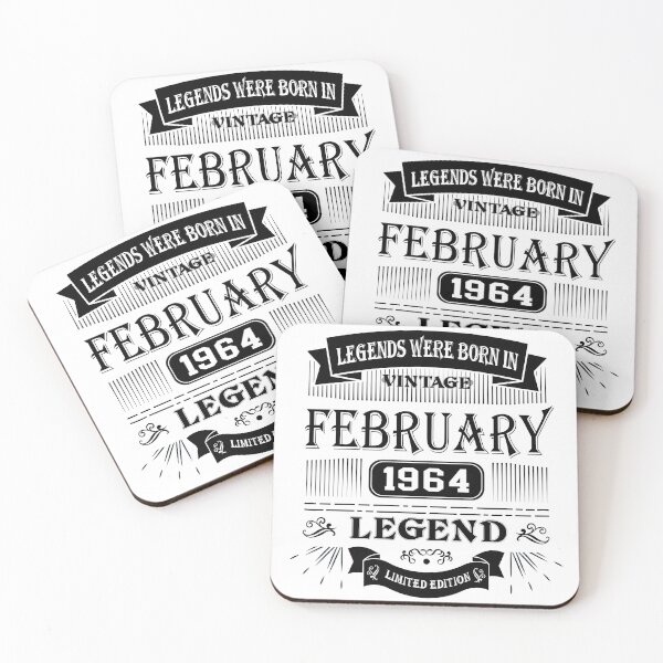Item preview, Vintage Legends Were Born in February 1964 Limited Edition, 61th Birthday Gift 60 years of Being Awesome Vintage Turning 61 years, Aged Perfectly, 60s legends, designed and sold by DjenShop.