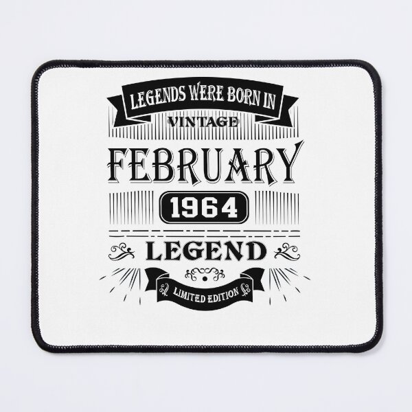 Item preview, Vintage Legends Were Born in February 1964 Limited Edition, 61th Birthday Gift 60 years of Being Awesome Vintage Turning 61 years, Aged Perfectly, 60s legends, designed and sold by DjenShop.