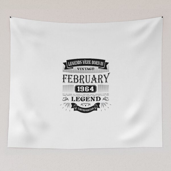 Item preview, Vintage Legends Were Born in February 1964 Limited Edition, 61th Birthday Gift 60 years of Being Awesome Vintage Turning 61 years, Aged Perfectly, 60s legends, designed and sold by DjenShop.