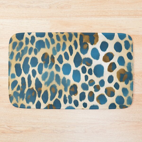 Item preview, Gold Leopard Print And Light Blue designed and sold by SeaStarAlex.