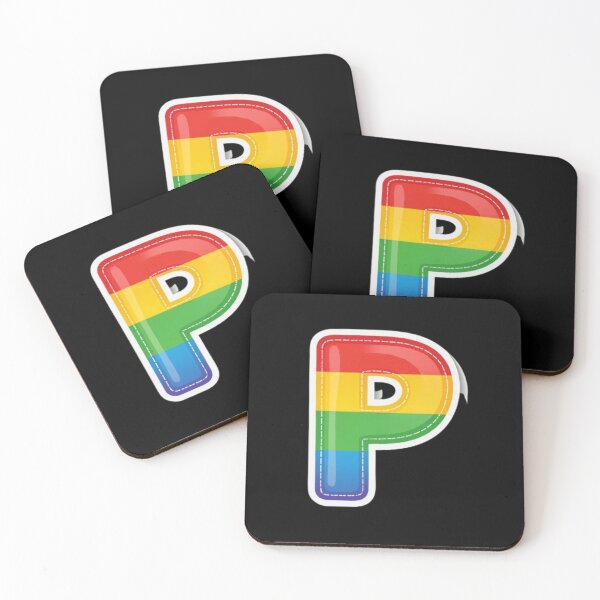 Item preview, Patch letter P rainbow designed and sold by StickersRyous.