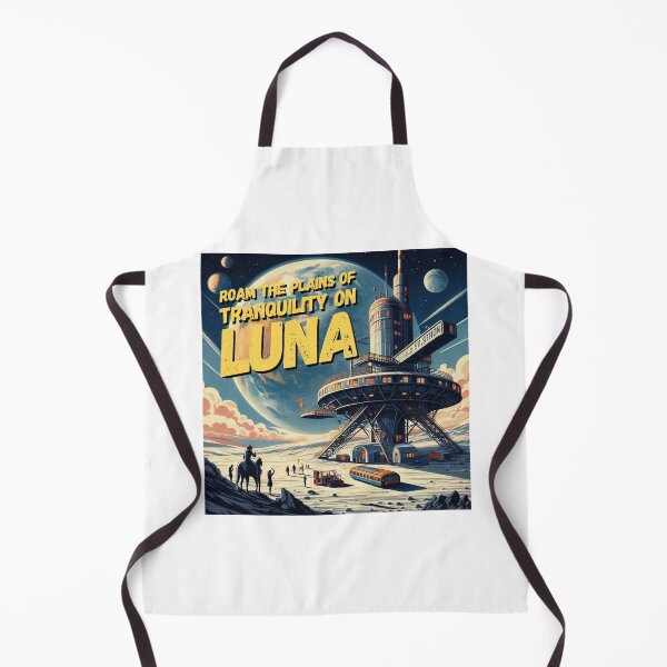 Item preview, Roam the plains of tranquility on Luna! - Space Travel retro poster version 5 designed and sold by jnxyz.