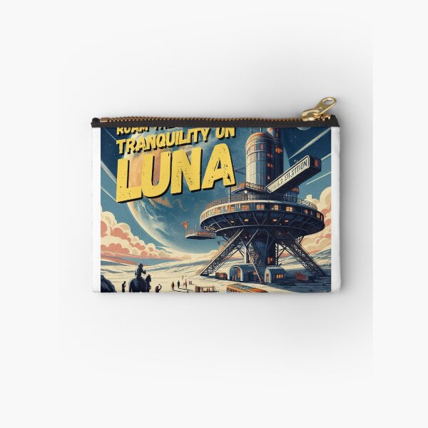 Item preview, Roam the plains of tranquility on Luna! - Space Travel retro poster version 5 designed and sold by jnxyz.