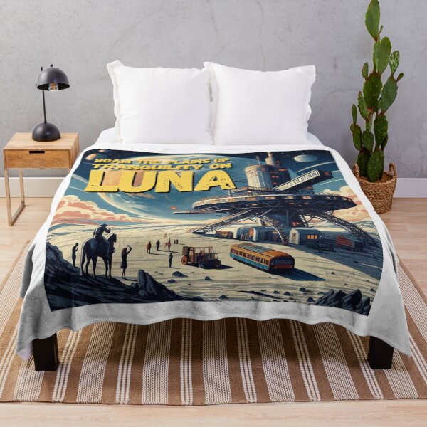 Item preview, Roam the plains of tranquility on Luna! - Space Travel retro poster version 5 designed and sold by jnxyz.