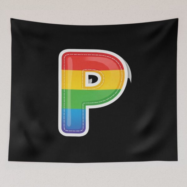Item preview, Patch letter P rainbow designed and sold by StickersRyous.