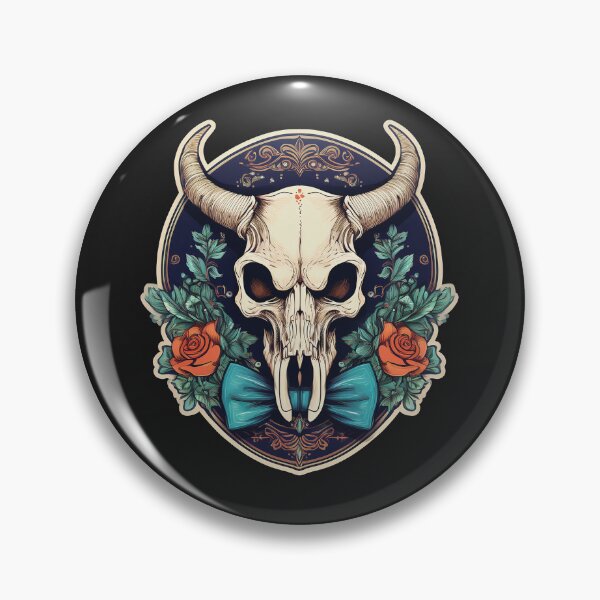Item preview, Bobcat Skull with Flowers Art  designed and sold by Farid1Shop.