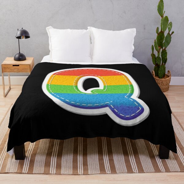 Item preview, Patch letter Q rainbow designed and sold by StickersRyous.