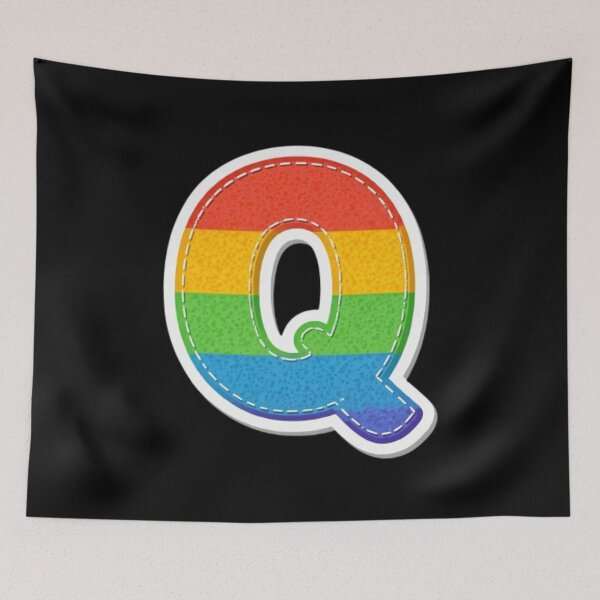 Item preview, Patch letter Q rainbow designed and sold by StickersRyous.