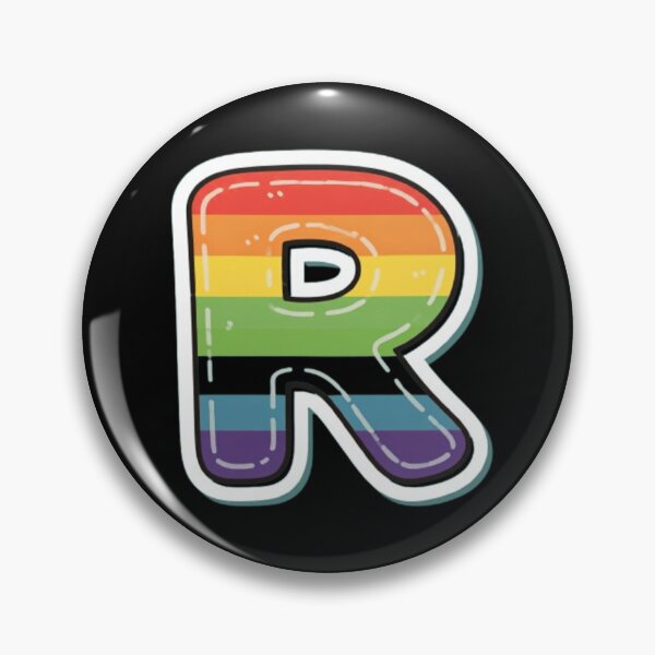 Item preview, Patch letter R rainbow designed and sold by StickersRyous.