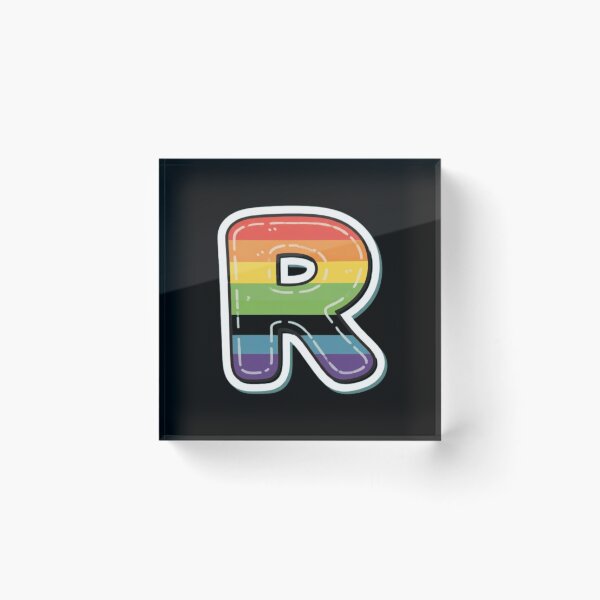 Item preview, Patch letter R rainbow designed and sold by StickersRyous.