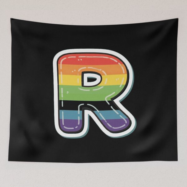 Item preview, Patch letter R rainbow designed and sold by StickersRyous.