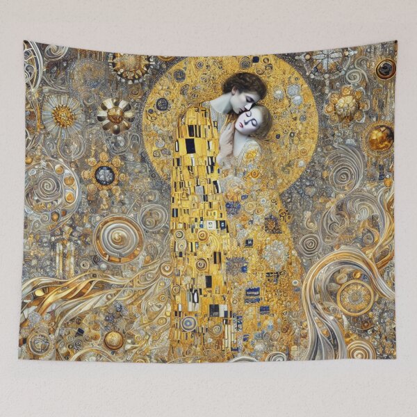 Item preview, Golden Embrace - Klimt Inspired AI designed and sold by Yves Artico.