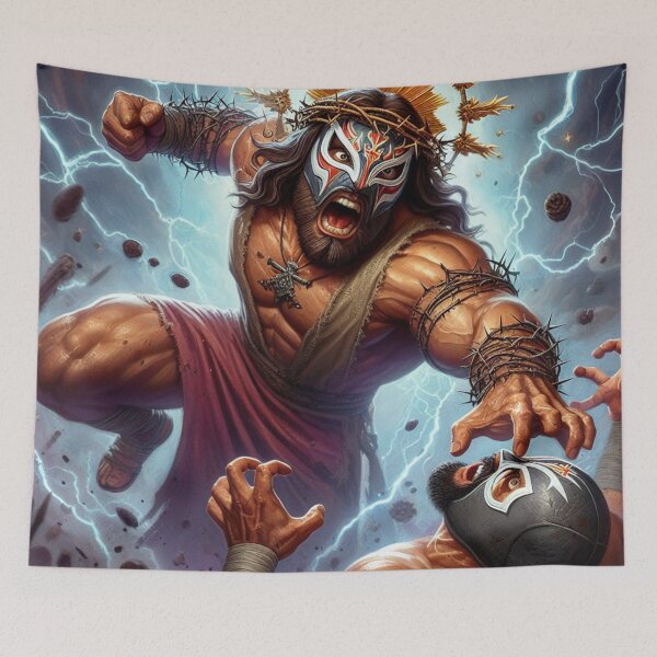 Item preview, Jesus & dragons designed and sold by BantrHub.