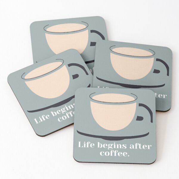 Item preview, Life Begins After Coffee: Your Daily Dose of Energy and Joy designed and sold by Jasava Shop.