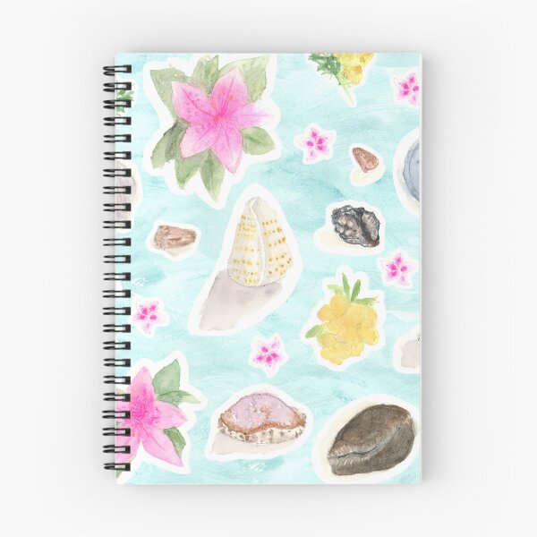 Item preview, Treasure Trove - Tropical Flowers and Pacific Ocean Shells designed and sold by FaireWaveArt.