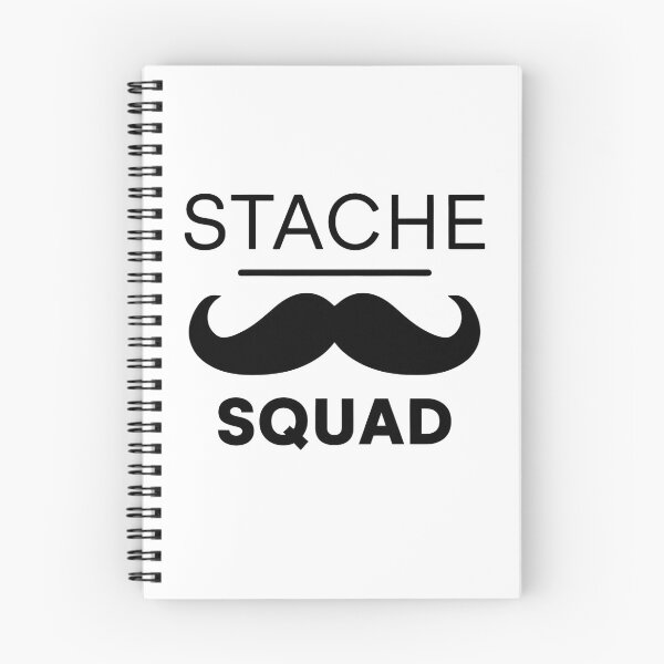 Aperçu de l'œuvre Conception de moustache minimaliste Stache Squad créée et vendue par ChalaDesign.