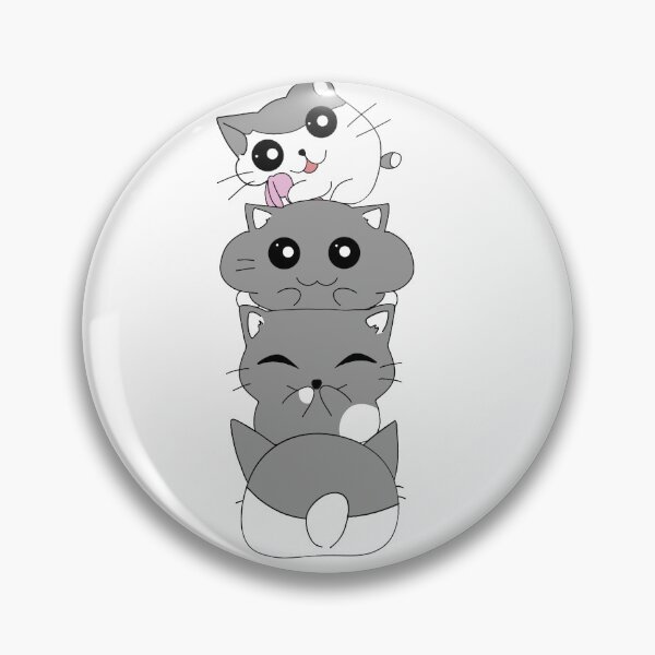 Item preview, Grey Kitty Pyramide designed and sold by crakcrak.