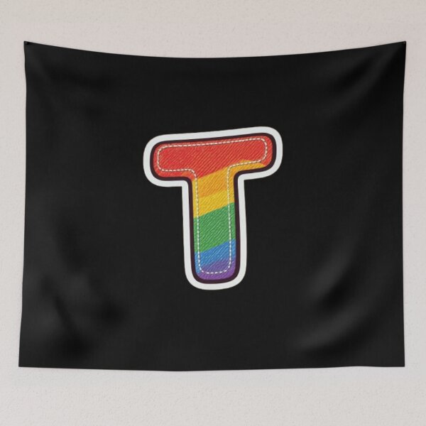 Item preview, Patch letter T rainbow designed and sold by StickersRyous.
