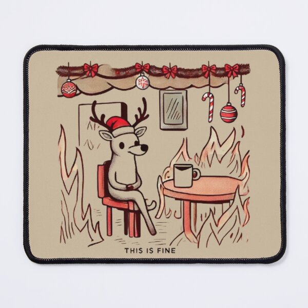 Item preview, This is Fine - Christmas Edition designed and sold by Estamp-you.