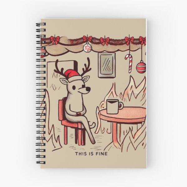 Item preview, This is Fine - Christmas Edition designed and sold by Estamp-you.
