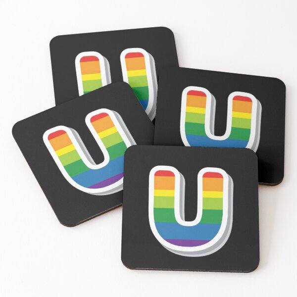 Item preview, Patch letter U rainbow designed and sold by StickersRyous.