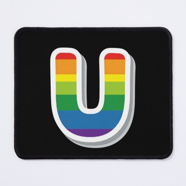 Item preview, Patch letter U rainbow designed and sold by StickersRyous.