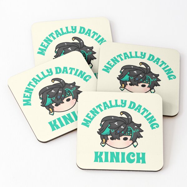 Item preview, Genshin Impact mentally dating Kinich typography Morcaworks designed and sold by Morcawork.