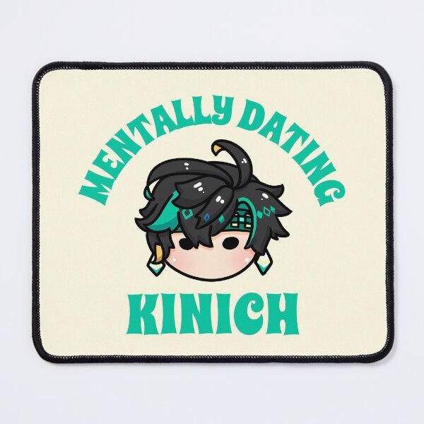 Item preview, Genshin Impact mentally dating Kinich typography Morcaworks designed and sold by Morcawork.
