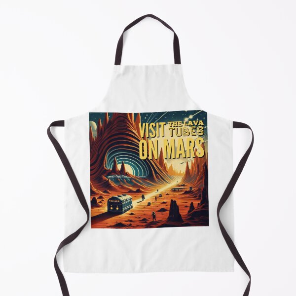 Item preview, Visit the lava tubes Mars! - Space Travel retro poster version 10 designed and sold by jnxyz.