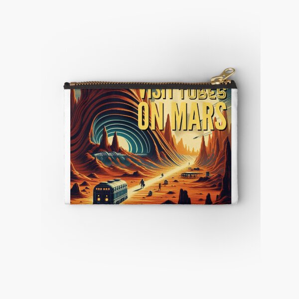 Item preview, Visit the lava tubes Mars! - Space Travel retro poster version 10 designed and sold by jnxyz.
