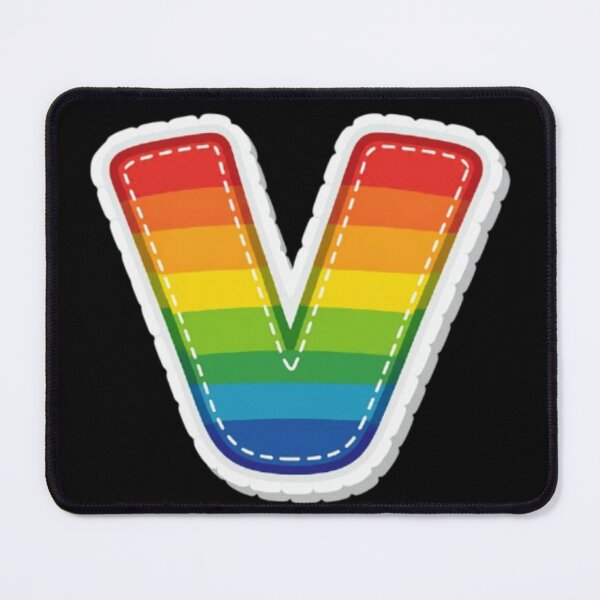 Item preview, Patch letter V rainbow designed and sold by StickersRyous.