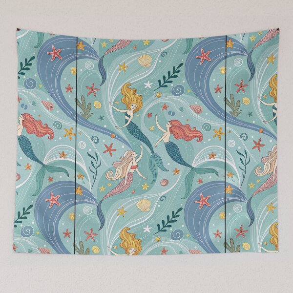 Item preview, whimsical mermaids designed and sold by heidipatt.