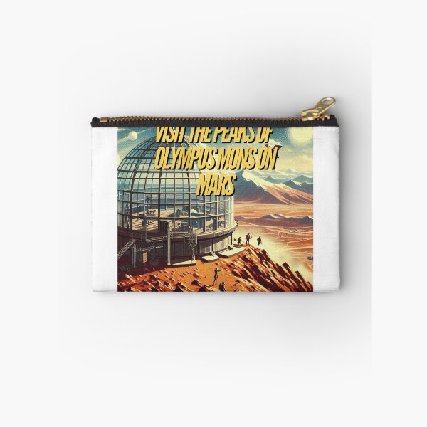 Item preview, Visit the peaks of Olympus Mons on Mars! - Space Travel retro poster version 11 designed and sold by jnxyz.
