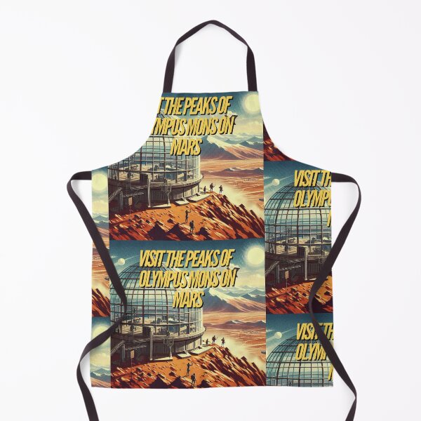 Item preview, Visit the peaks of Olympus Mons on Mars! - Space Travel retro poster version 11 designed and sold by jnxyz.