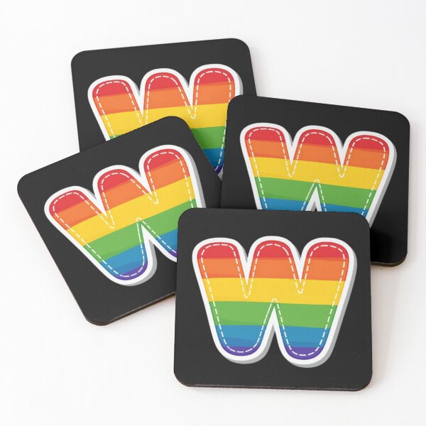 Item preview, Patch letter W rainbow designed and sold by StickersRyous.