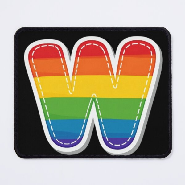 Item preview, Patch letter W rainbow designed and sold by StickersRyous.