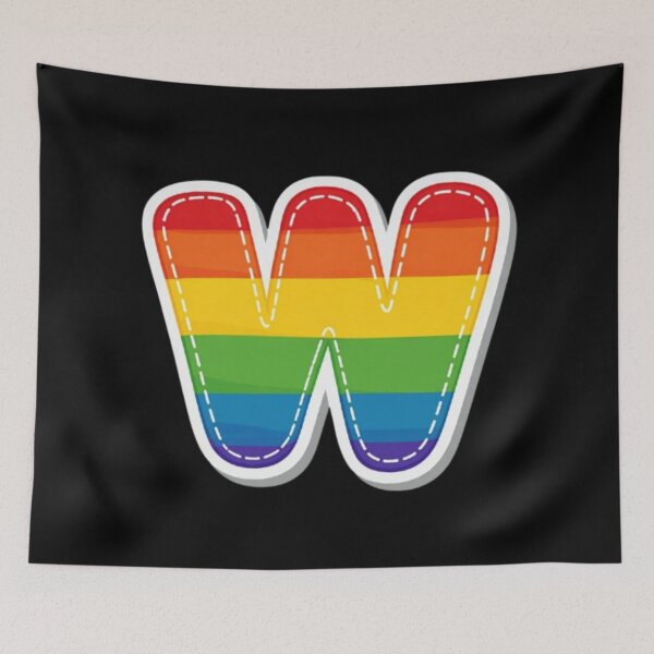 Item preview, Patch letter W rainbow designed and sold by StickersRyous.