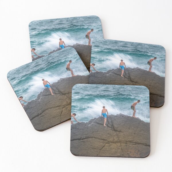 Item preview, Wave Chasers at Pebbly Beach designed and sold by faeobscur.