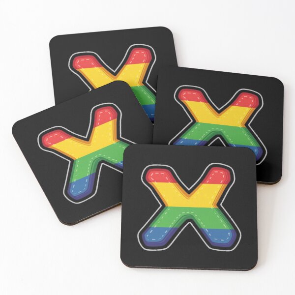 Item preview, Patch letter X rainbow designed and sold by StickersRyous.