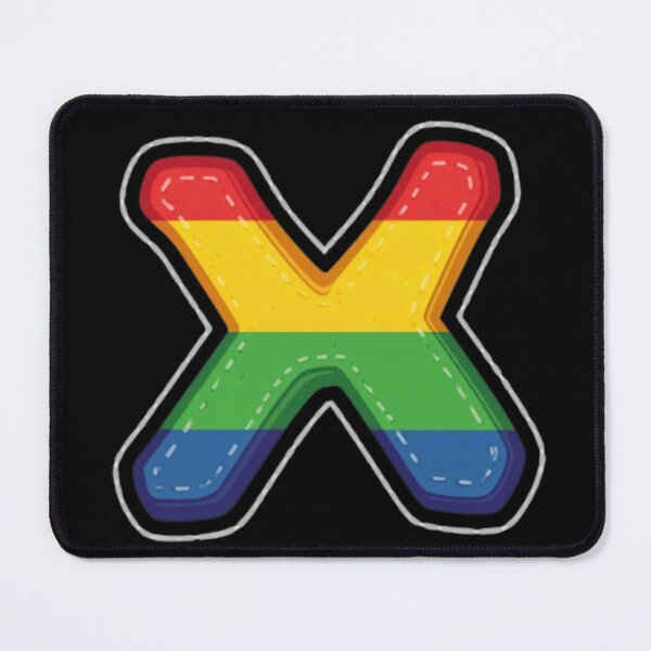 Item preview, Patch letter X rainbow designed and sold by StickersRyous.